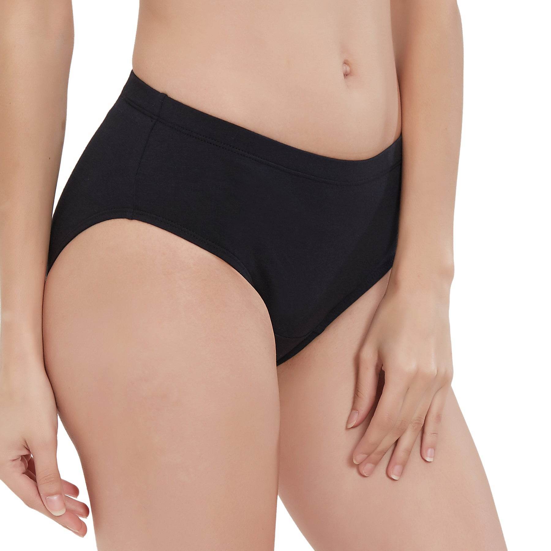 Comfortable High Rise Full Coverage Cotton Stretch Hipster Panty (Pack of 3) - Perfect Fit & Style