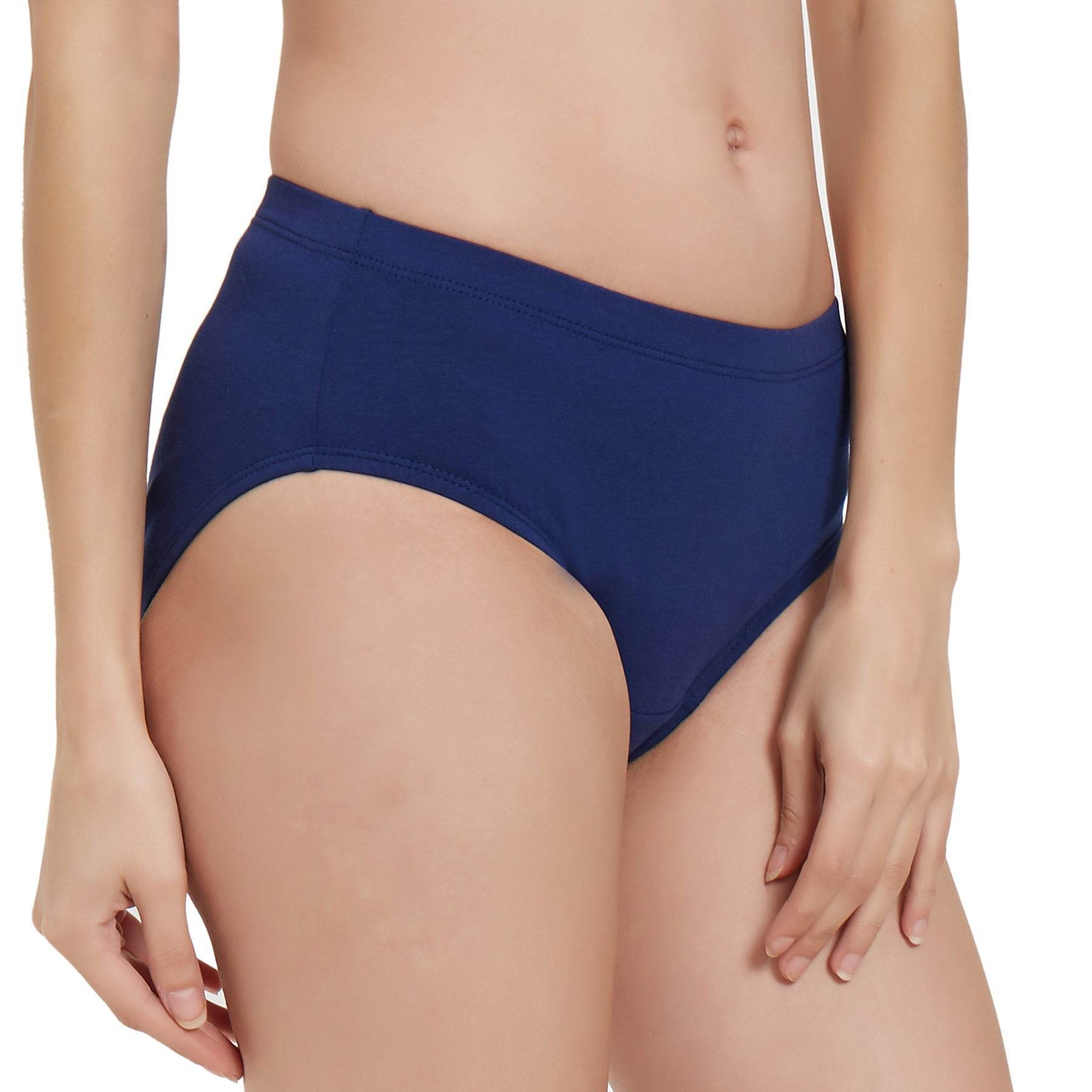 Comfortable High Rise Full Coverage Cotton Stretch Hipster Panty (Pack of 3) - Perfect Fit & Style