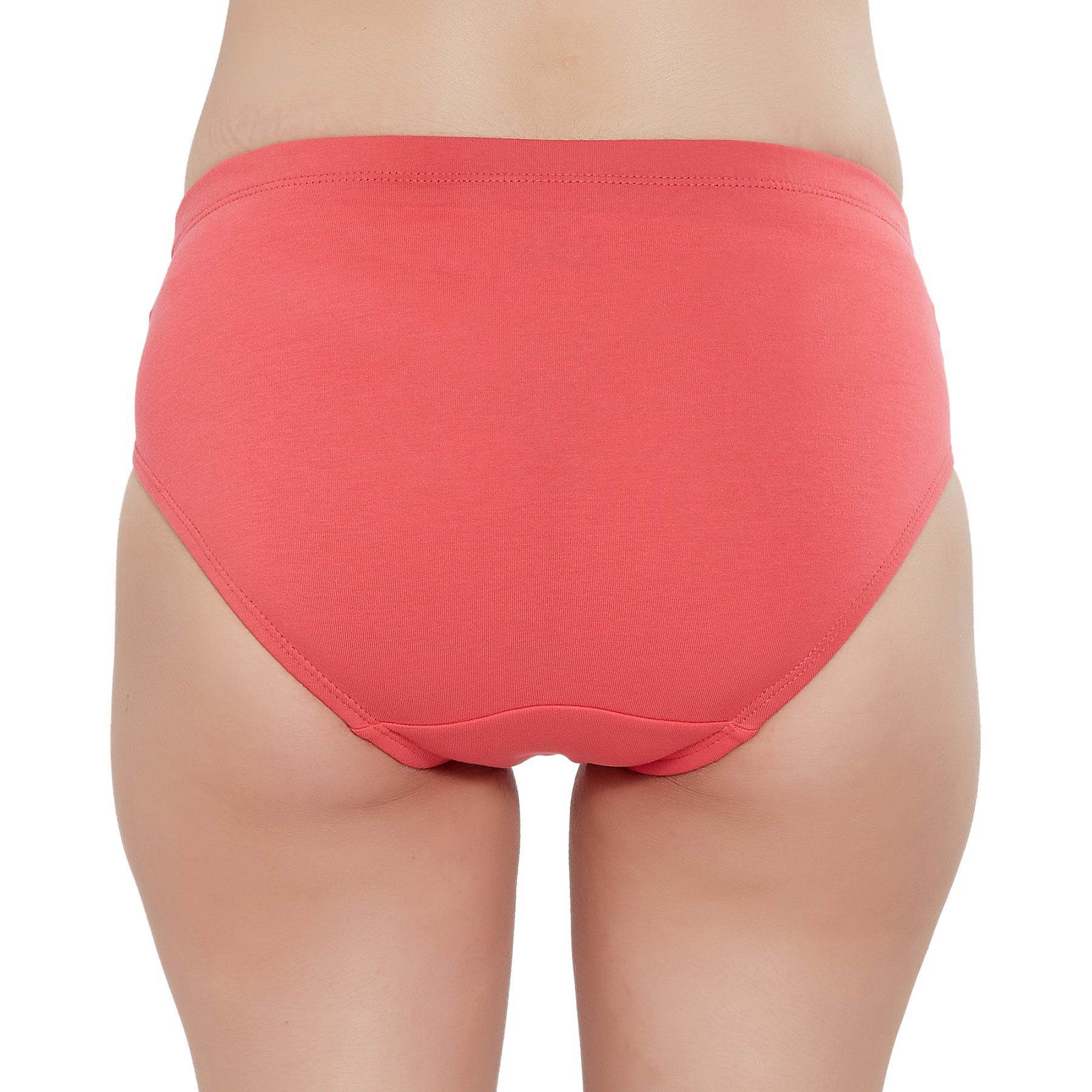 Comfortable High Rise Full Coverage Cotton Stretch Hipster Panty (Pack of 3) - Perfect Fit & Style