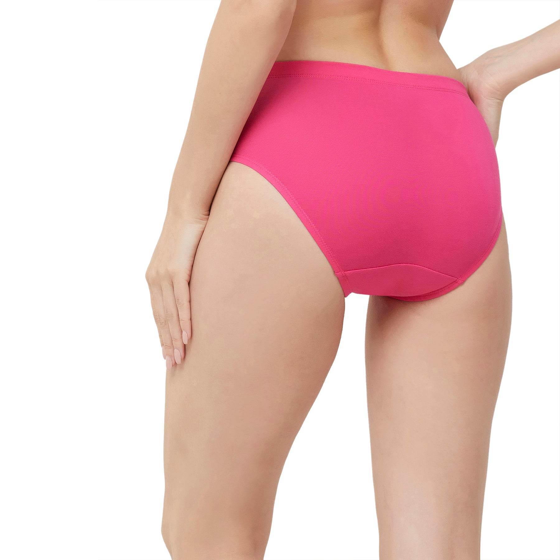 Comfortable High Rise Full Coverage Cotton Stretch Hipster Panty (Pack of 3) - Perfect Fit & Style