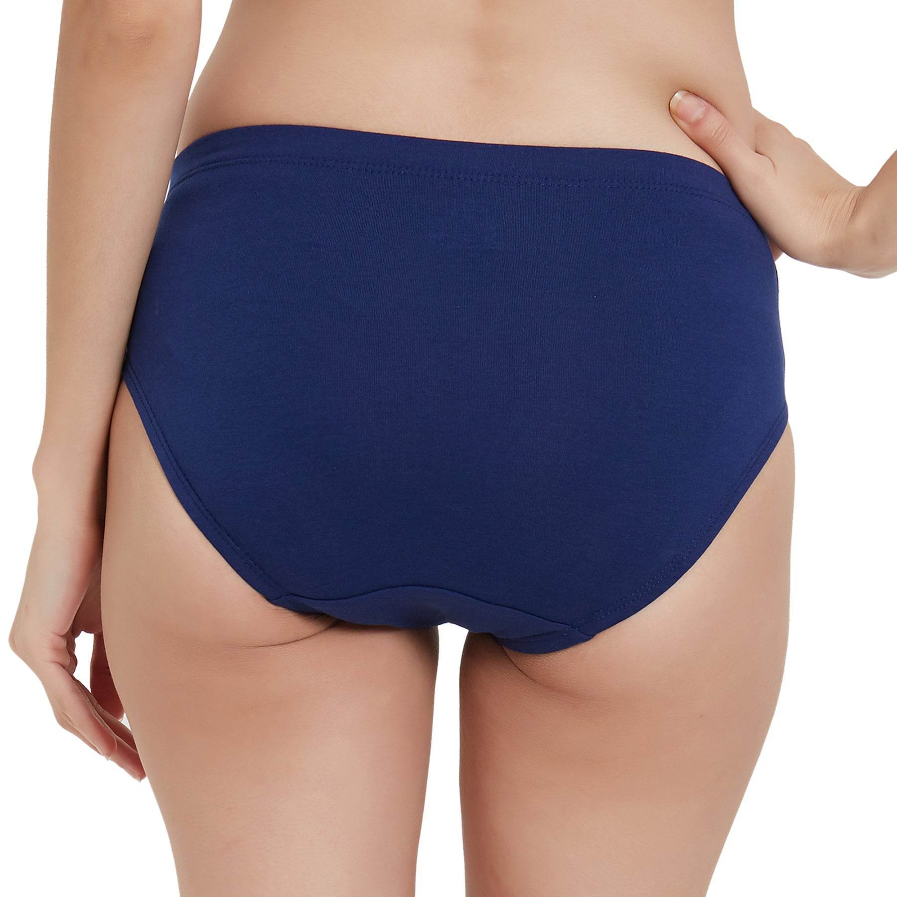 Comfortable High Rise Full Coverage Cotton Stretch Hipster Panty (Pack of 3) - Perfect Fit & Style