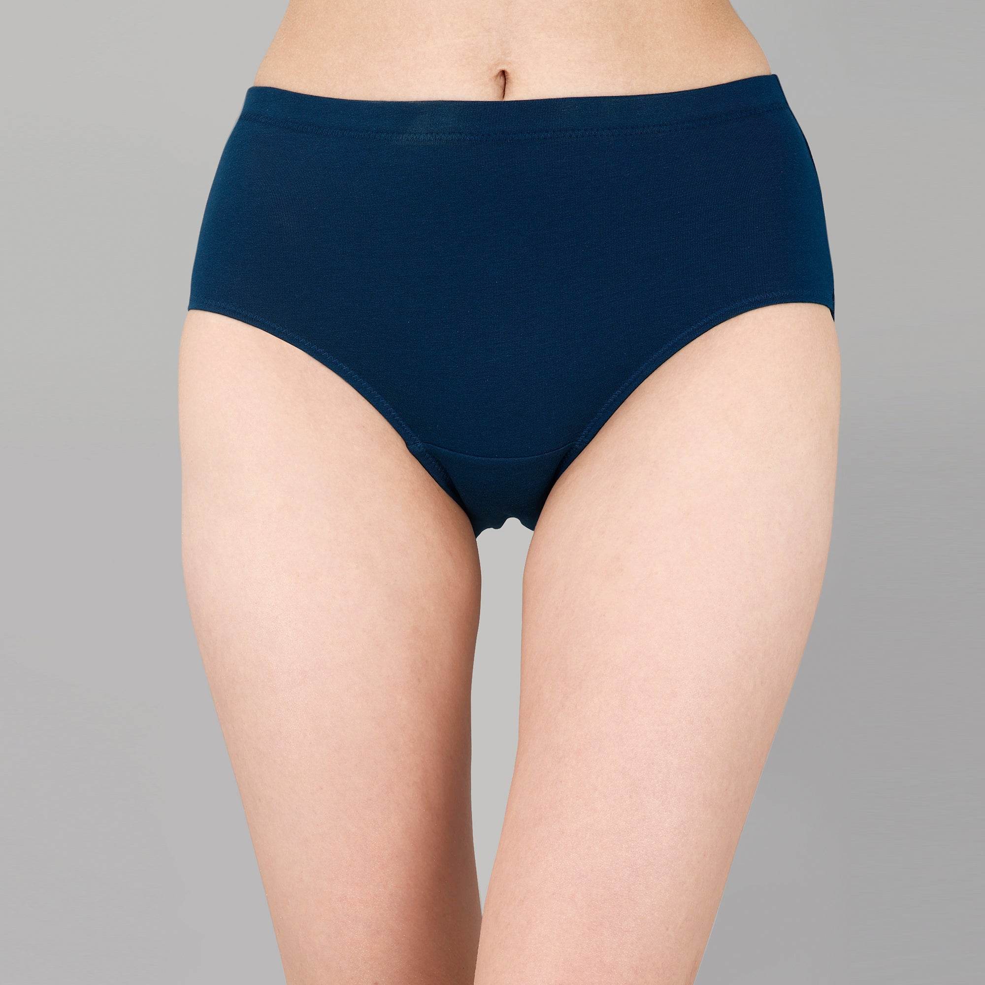 Luxurious High Waist Full Coverage Cotton Briefs (Pack of 3) - Ultimate Comfort & Style