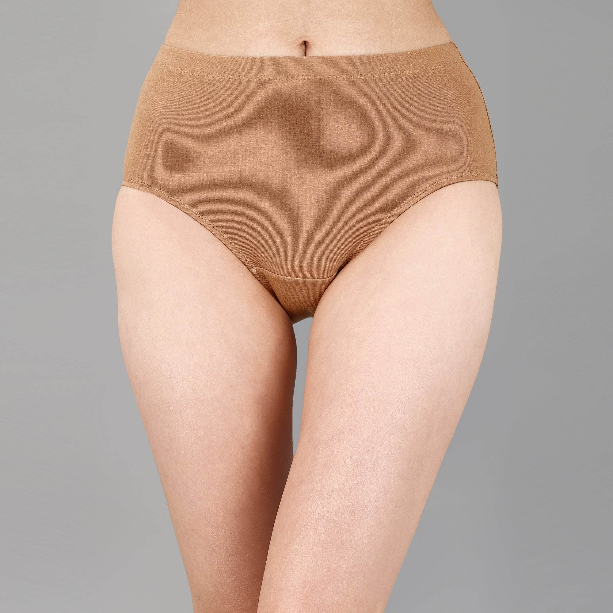 Ultra-Comfortable High-Waist Full Coverage Cotton Briefs (3-Pack) - Perfect Fit & Breathable Fabric