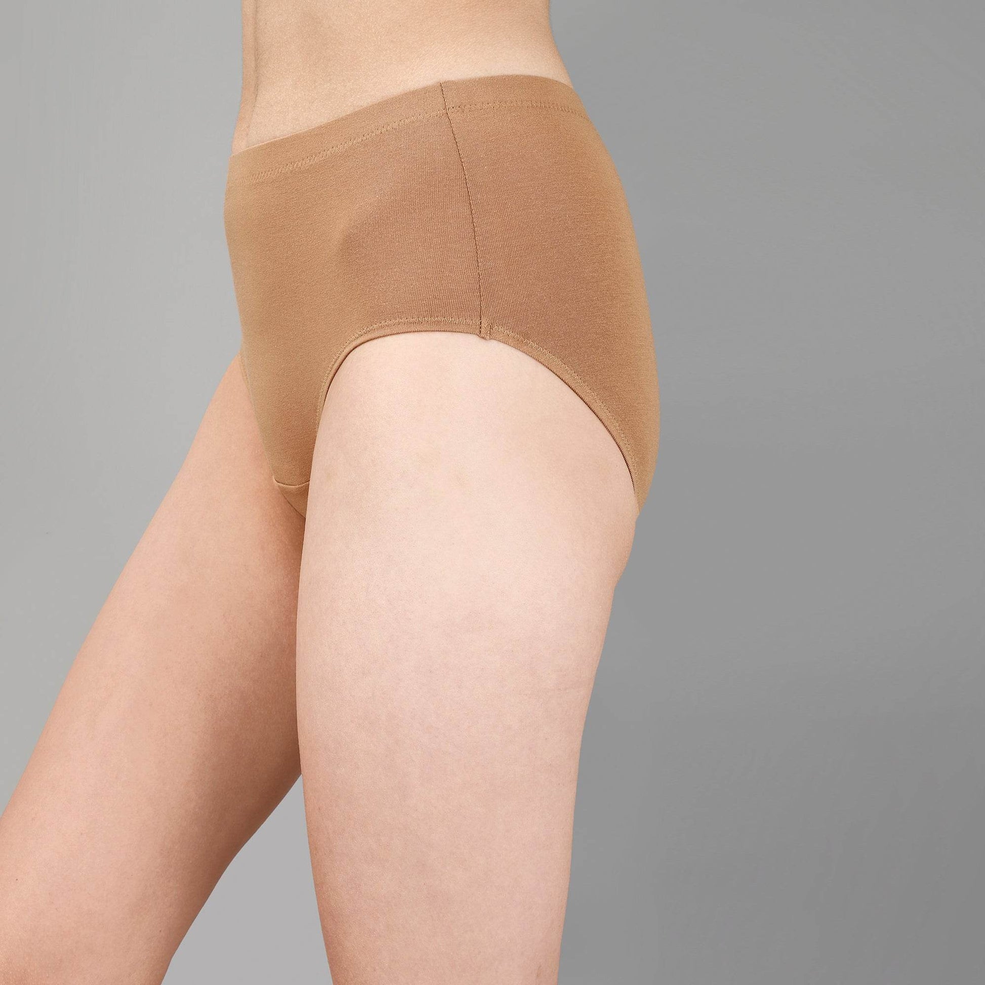 Ultra-Comfortable High-Waist Full Coverage Cotton Briefs (3-Pack) - Perfect Fit & Breathable Fabric