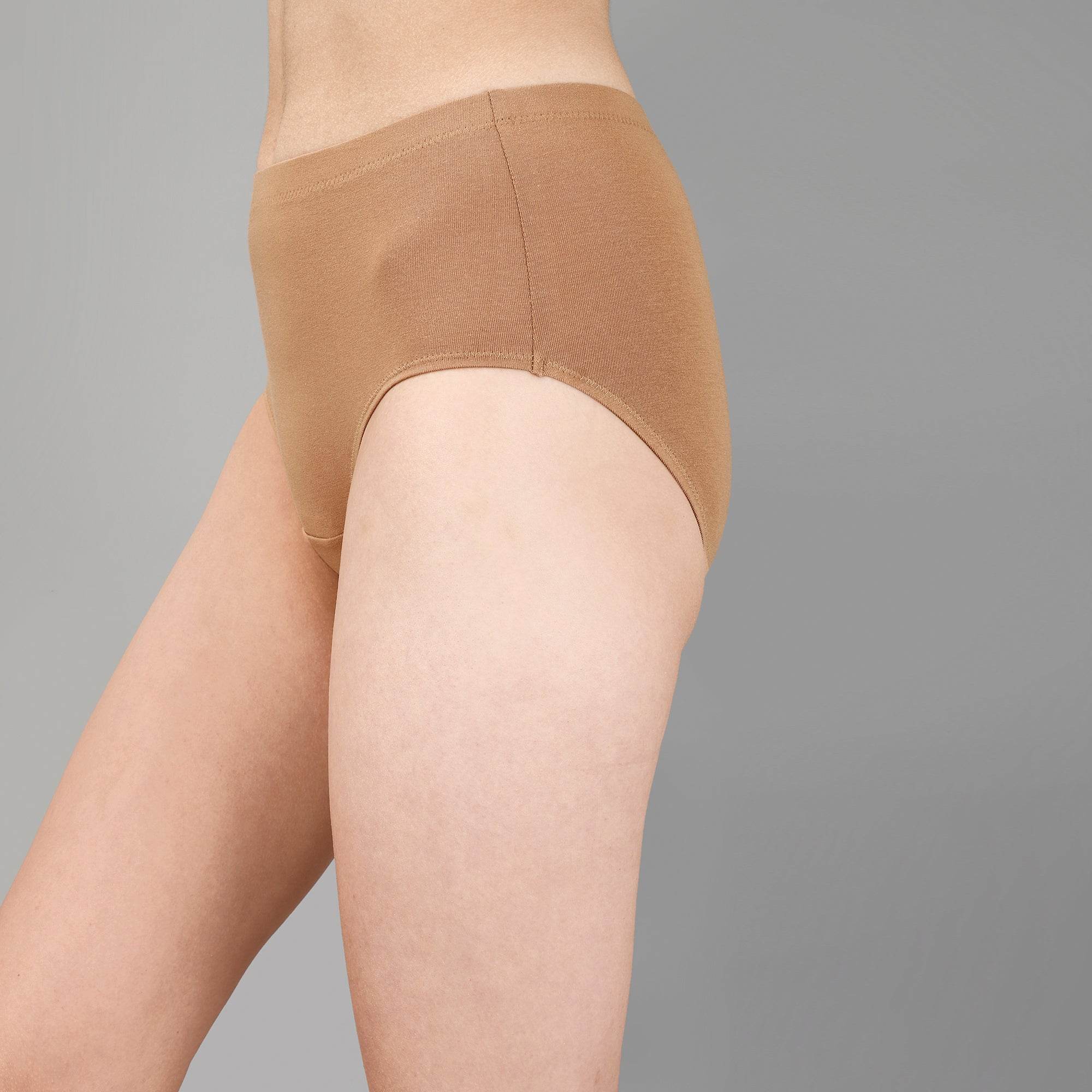 Ultra-Comfortable High-Waist Full Coverage Cotton Briefs (3-Pack) - Perfect Fit & Breathable Fabric