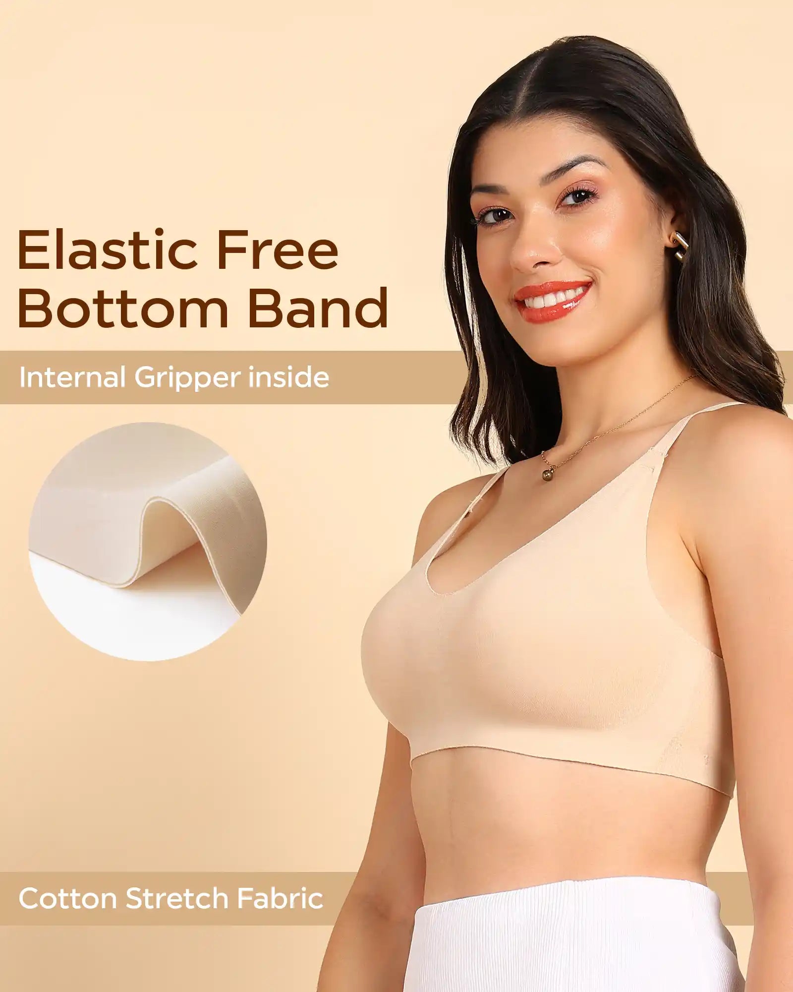 Tweens Non-Padded Cotton Spandex Invisi-Fit Bra (SKIN)