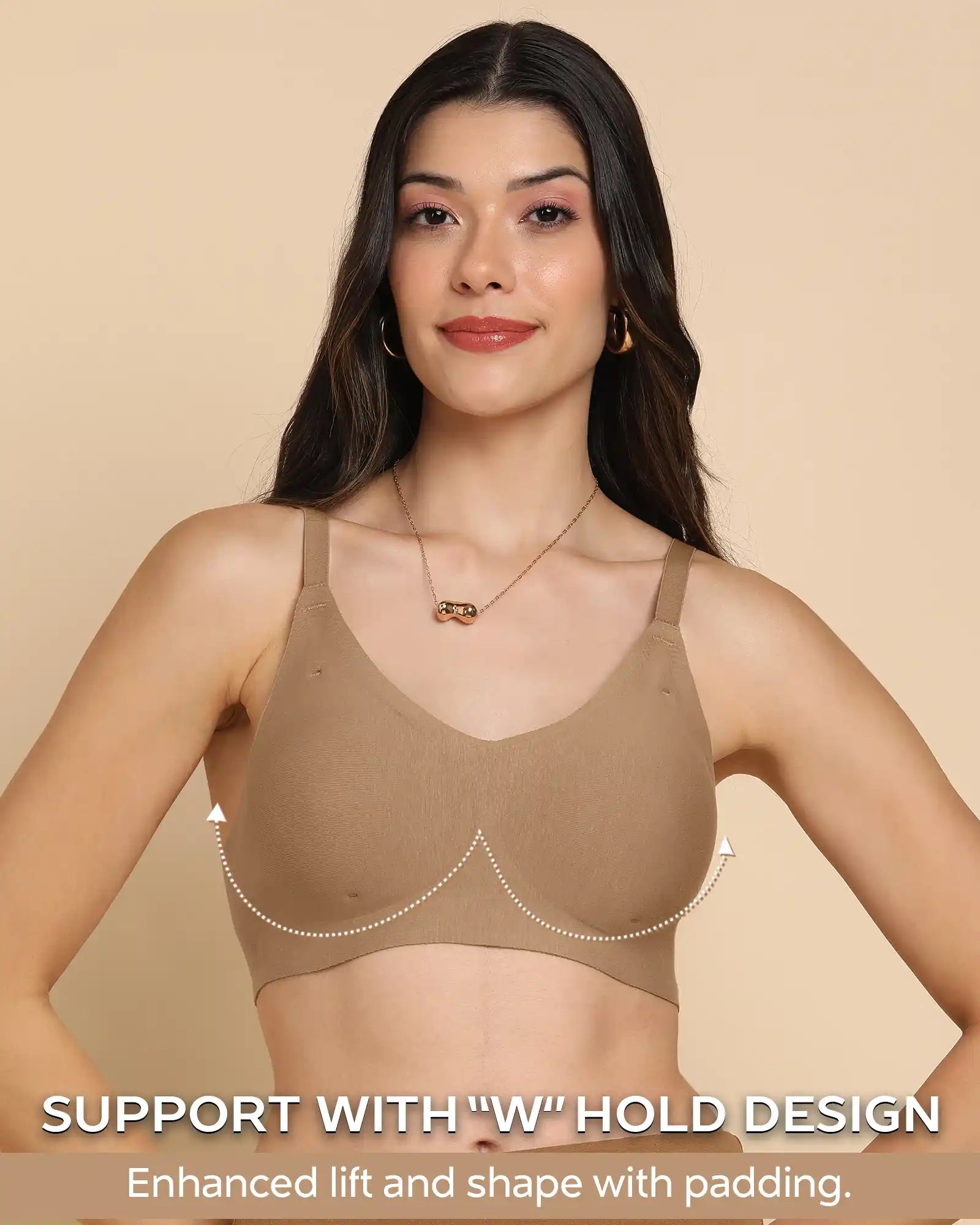 Tweens Invisi-Fit Cotton fabric Lightly Padded Bra (TW-938-1PC)