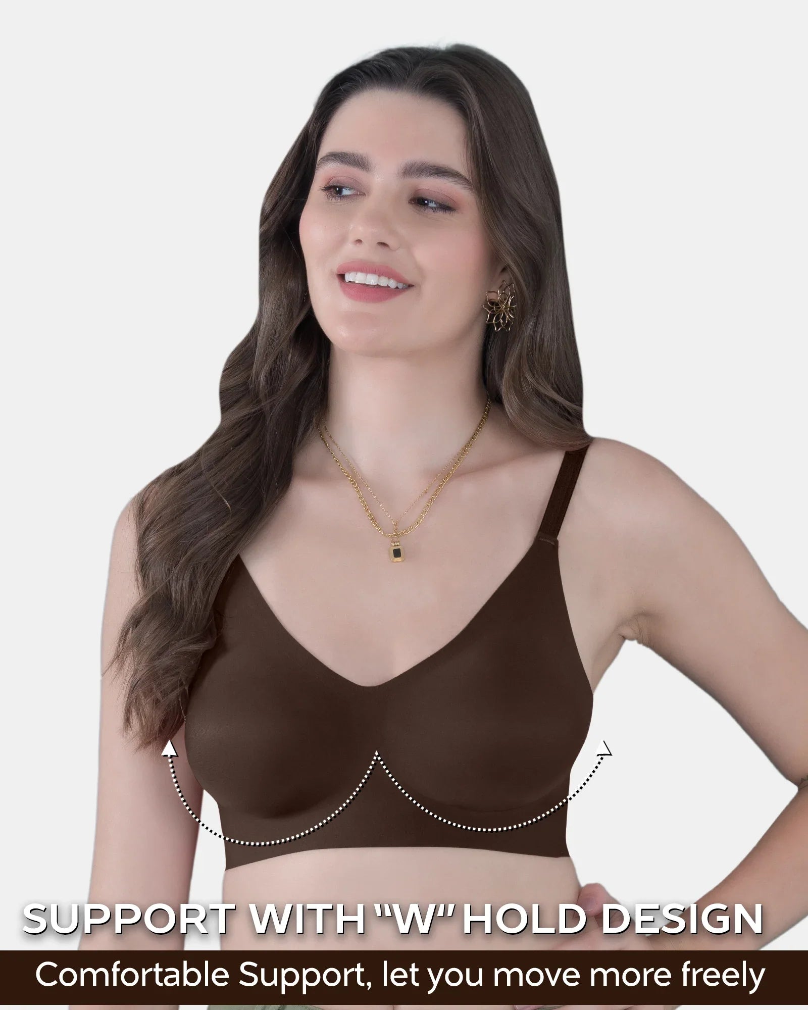 Invisi-Fit :- No Show Seamless Padded Bra (TW-SB-968)