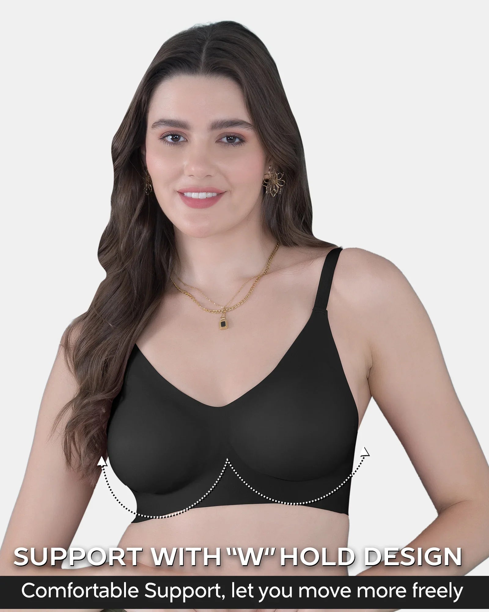 Invisi-Fit :- No Show Seamless Padded Bra (TW-SB-968)