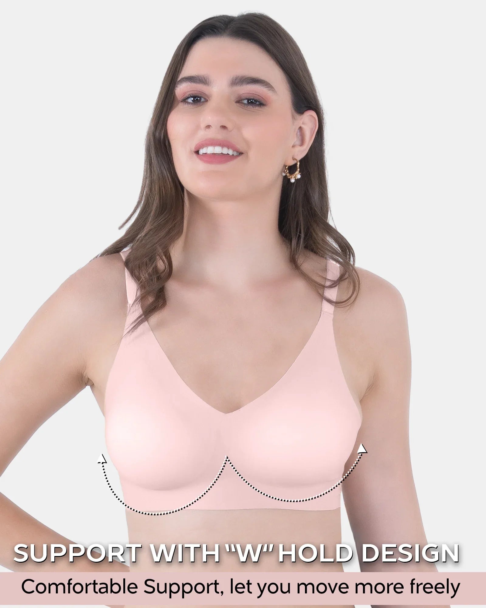 Invisi-Fit :- No Show Seamless Padded Bra (TW-SB-968)