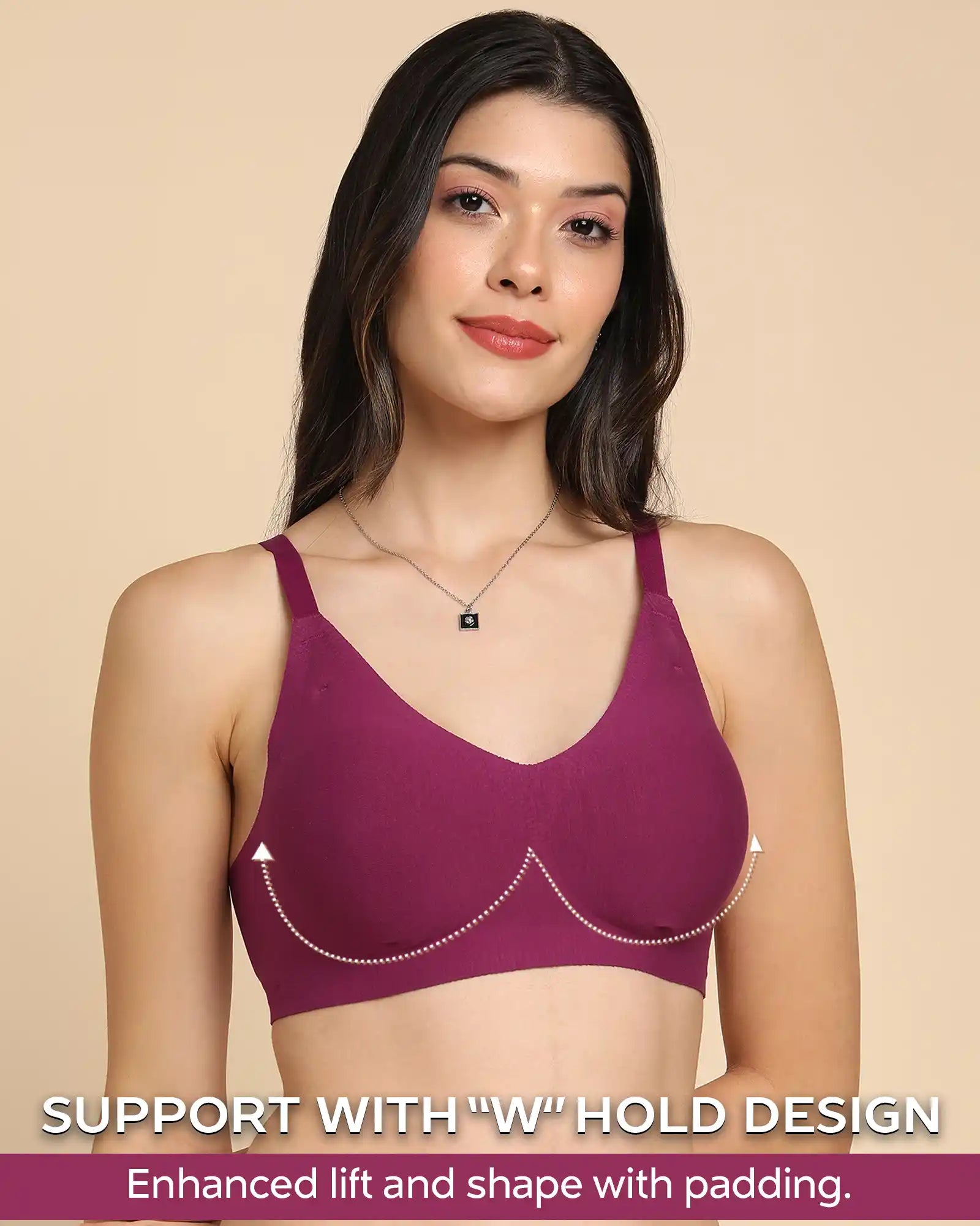Tweens Invisi-Fit Cotton fabric Lightly Padded Bra (TW-938-1PC)