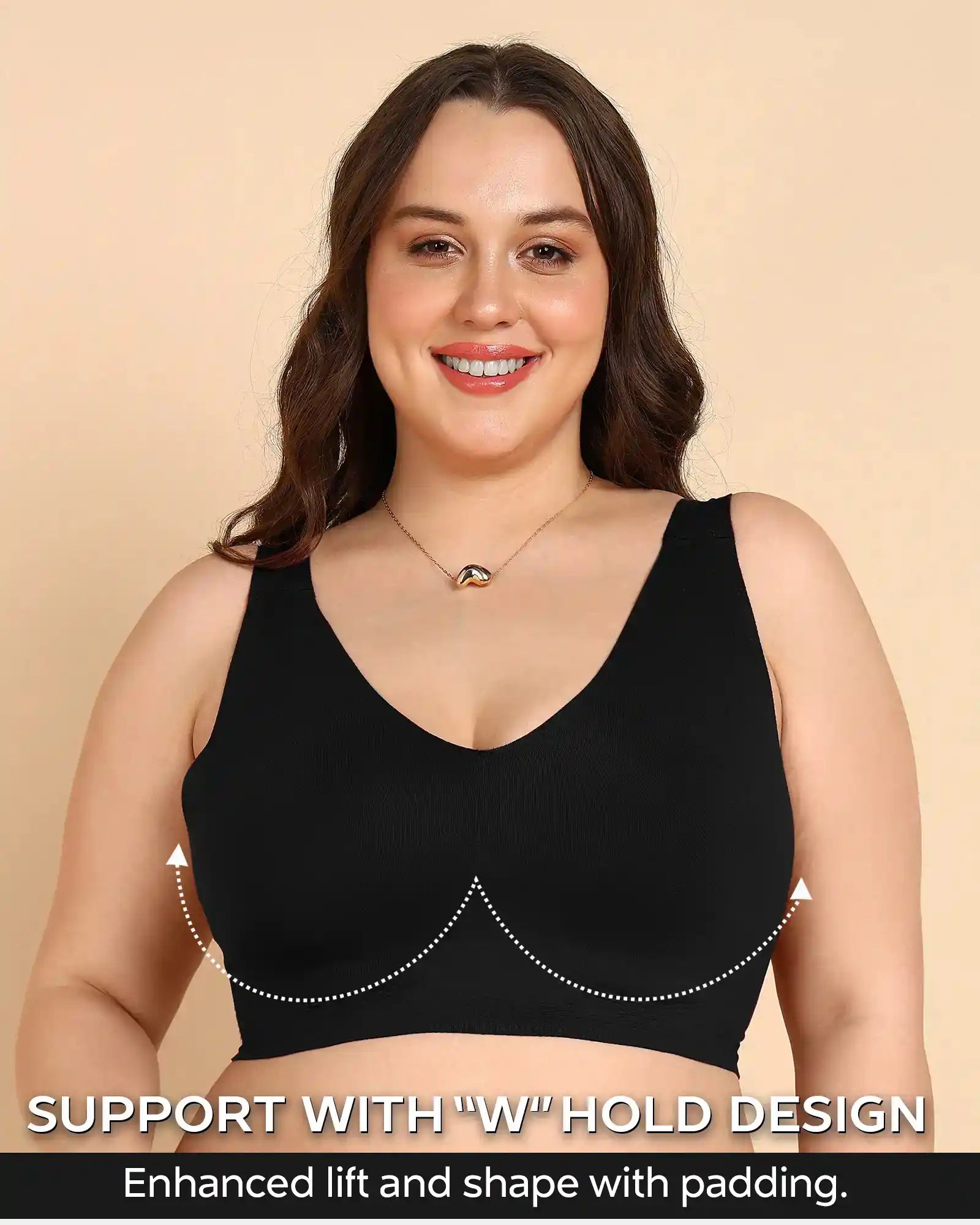 Tweens Invisi-Fit Cotton Fabric Plus-Size Lightly Padded Bra(TW-SB-918)