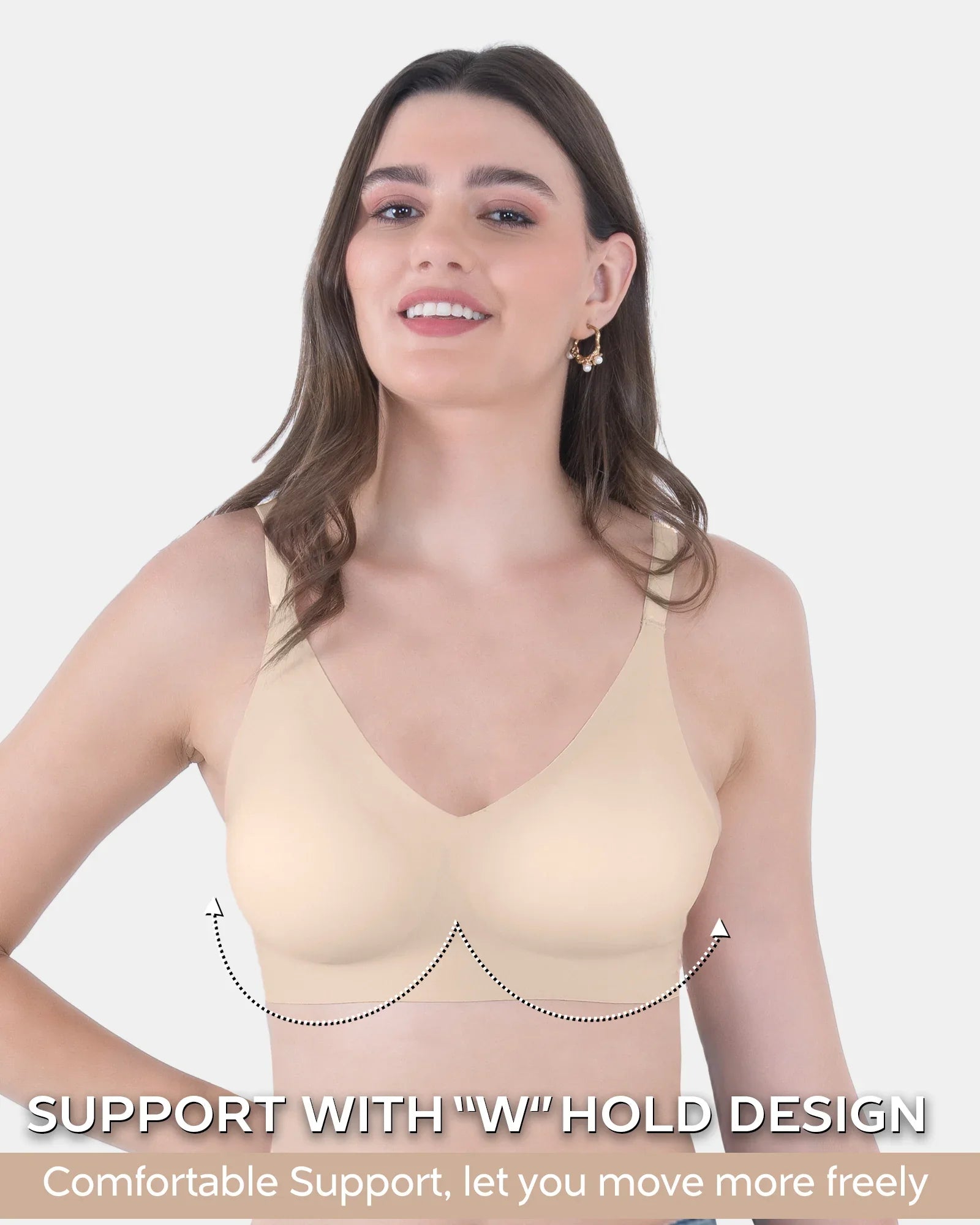 Invisi-Fit :- No Show Seamless Padded Bra (TW-SB-968)