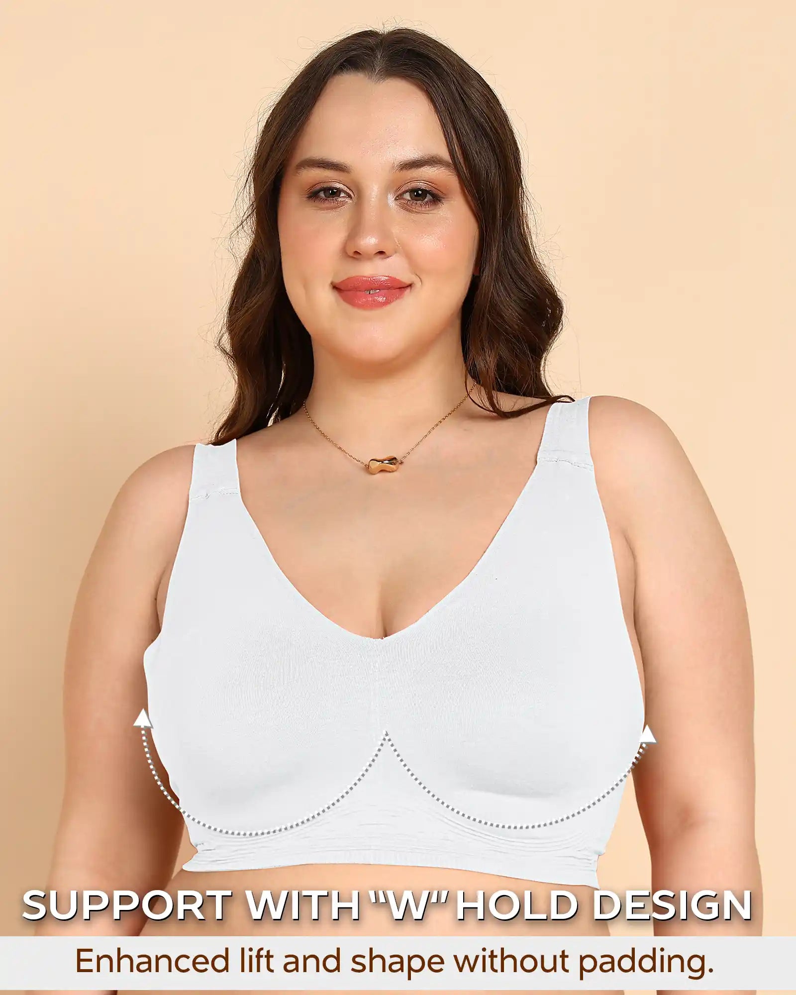 Tweens Invisi-Fit Cotton Fabric Plus-Size Non-Padded Bra (TW-SB-915)