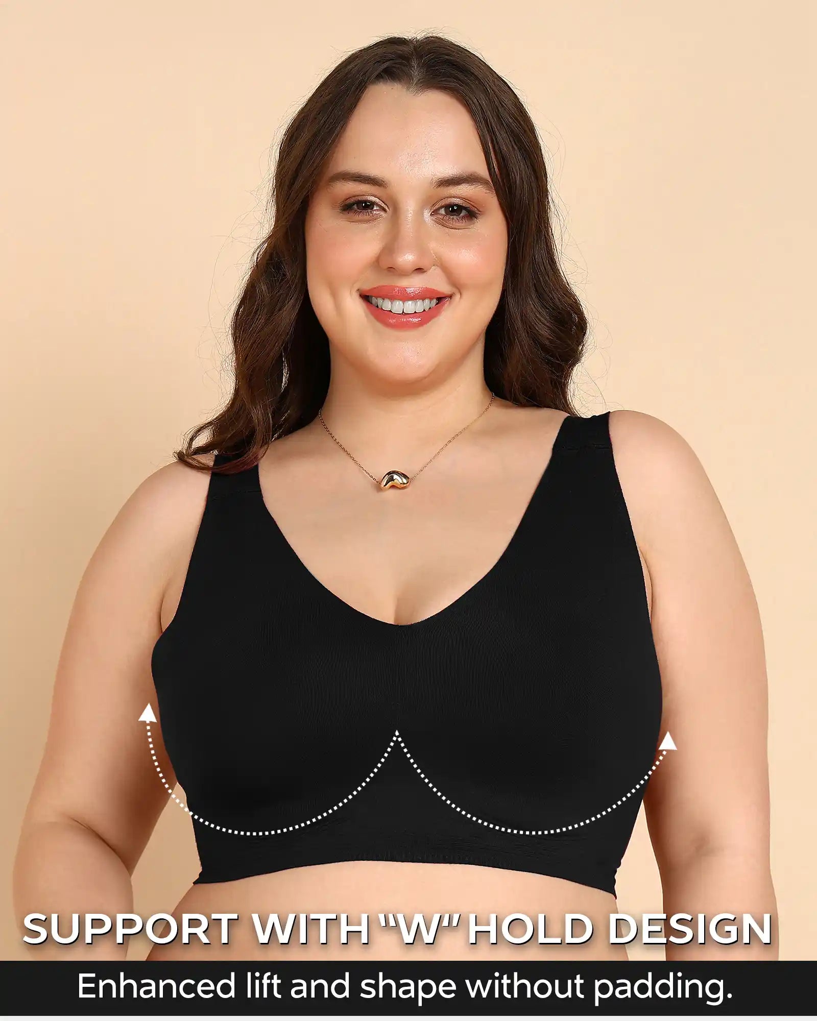 Tweens Non-Padded Cotton Spandex Invisi-Fit Bra (BLACK)
