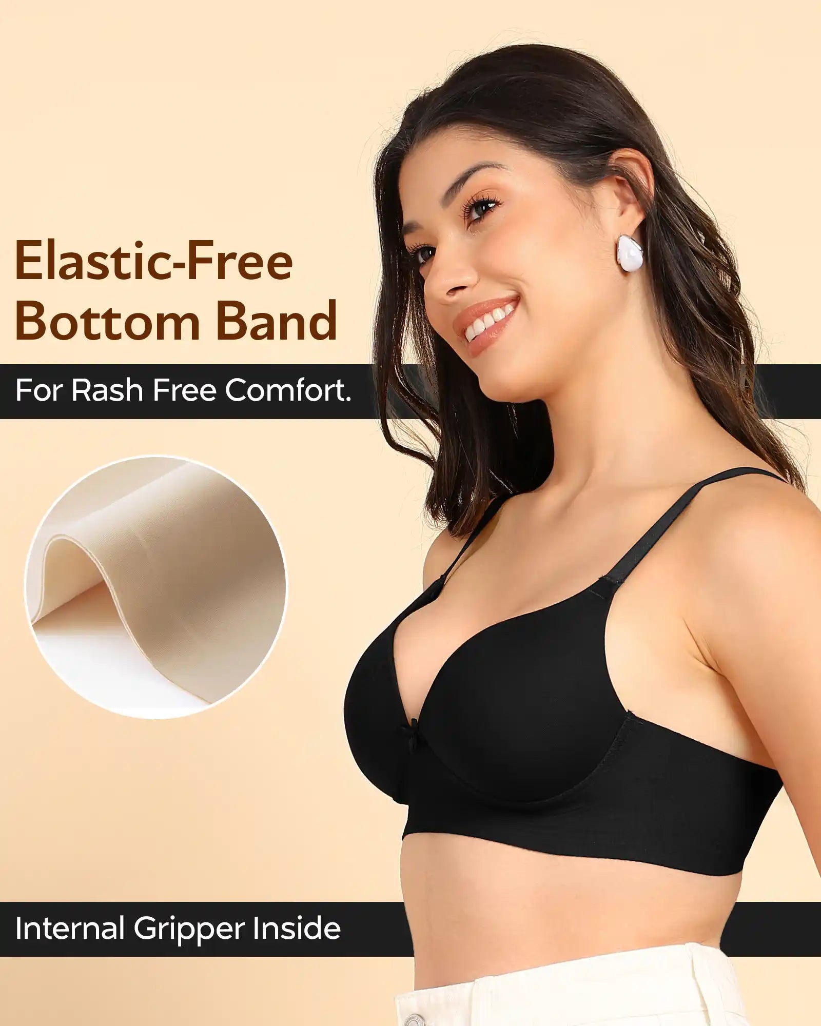 Tweens Invisi-Fit Cotton Bonded Seamless Maximiser Bra (TW-SB-97015)
