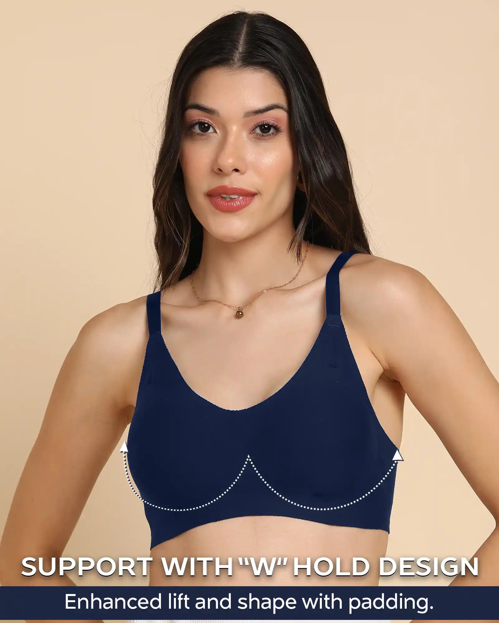 Tweens Invisi-Fit Cotton fabric Lightly Padded Bra (TW-938-1PC)