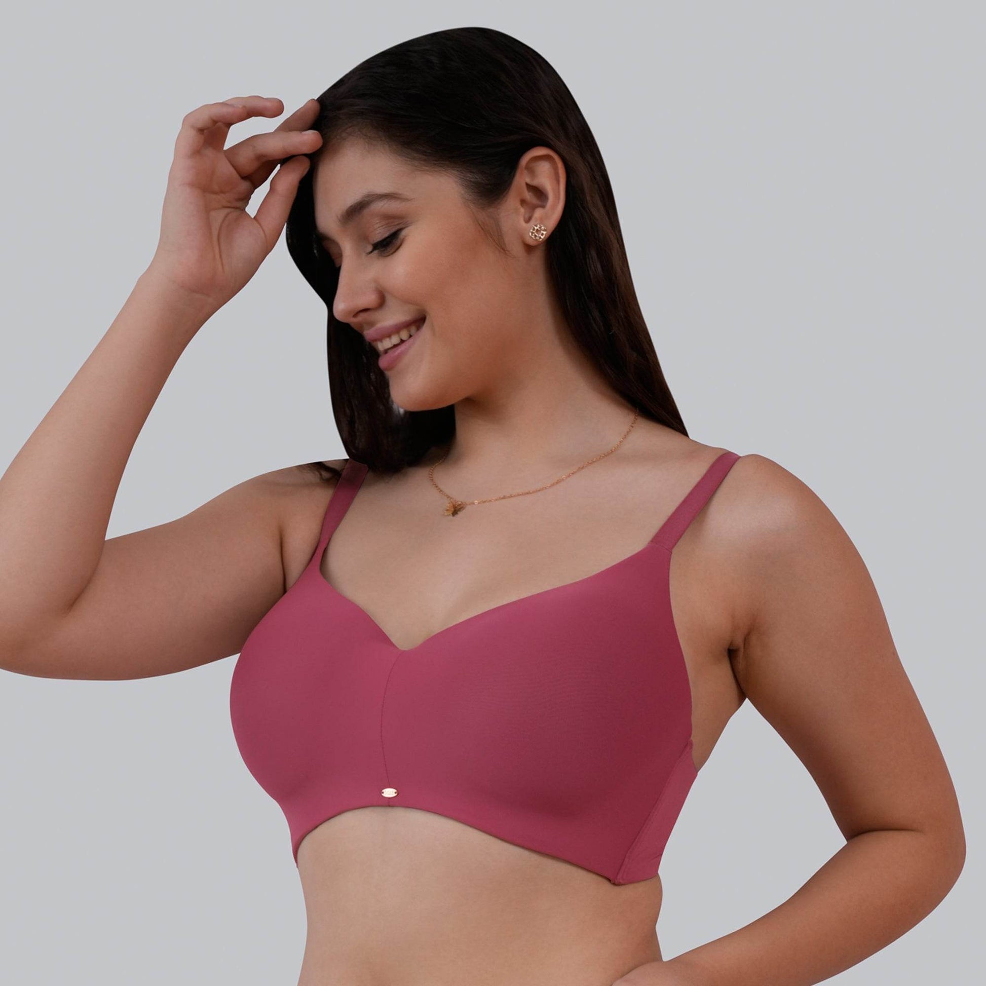 Experience Ultimate Comfort: Full Coverage, Padded, Non-Wired Ultrasoft Seamless Bra