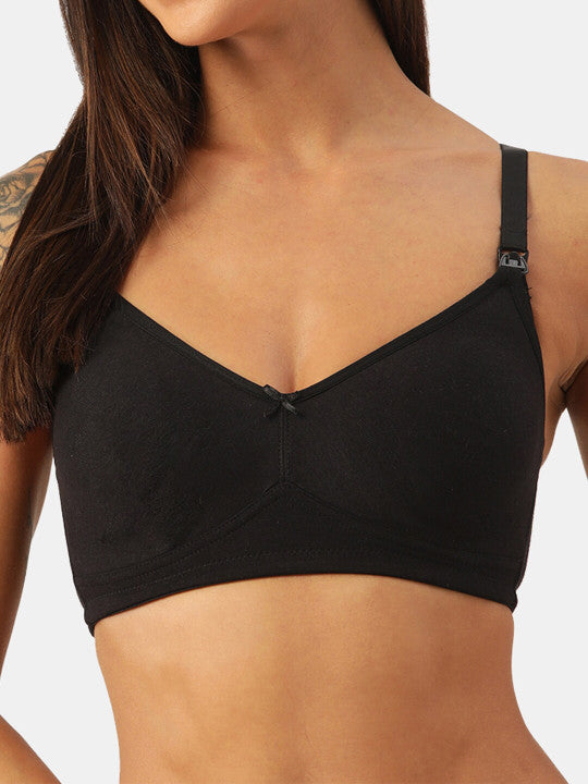 Inner Sense Pack Of 2 Black Organic Cotton Antimicrobial Bra - Image 4