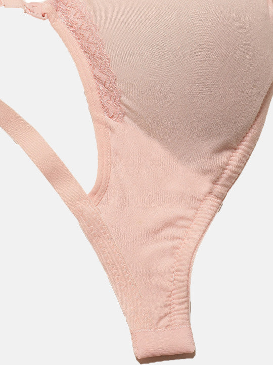 Inner Sense Pack Of 3 Solid Antimicrobial Soft Nursing Bra with Removable Pads - Image 4