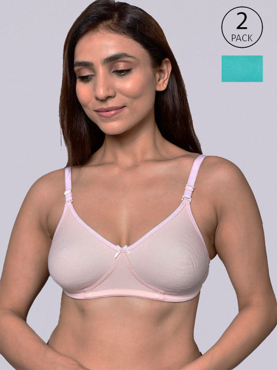 Pack of 2 Organic Cotton Antimicrobial Women Feeding Bra