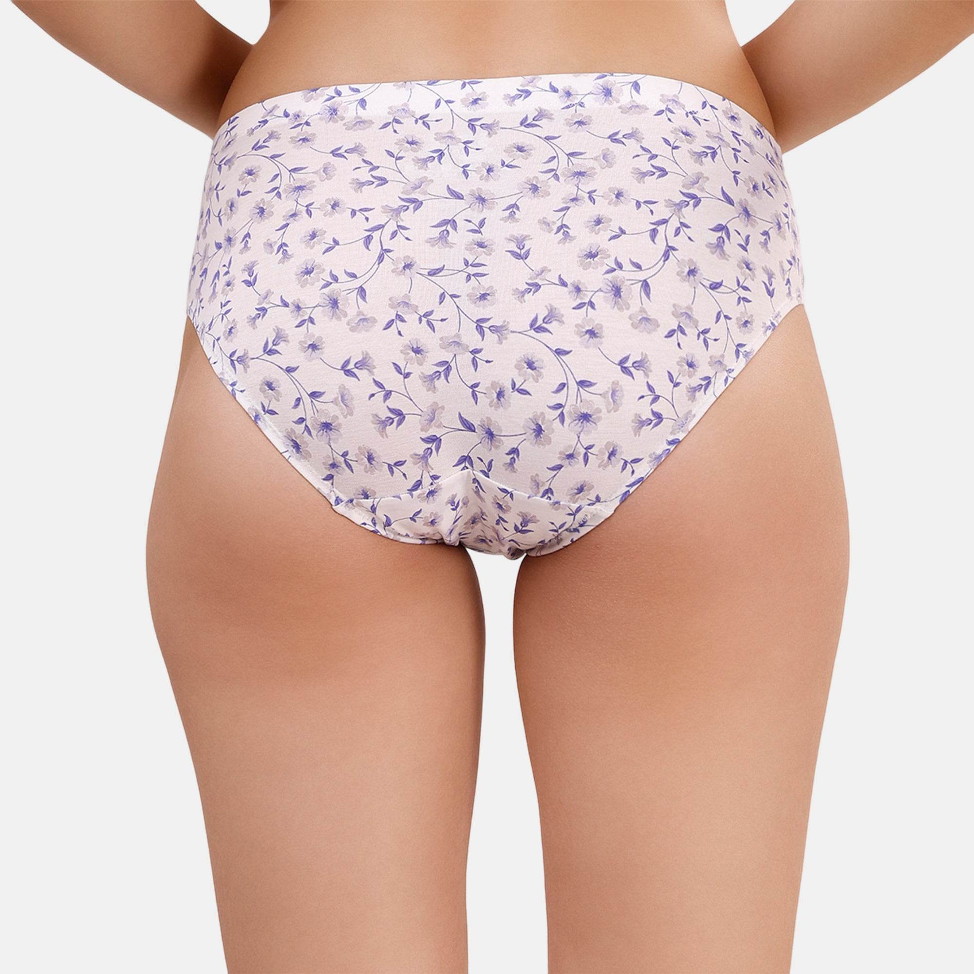 Comfortable & Stylish High-Rise Printed Cotton Hipster Panties (Pack of 3) - Full Coverage & Soft Waistband