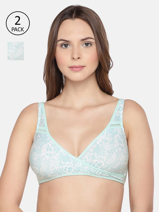 Inner Sense Organic Cotton Antimicrobial Sleeping/Feeding Bra(Pack of 2) IMBC007D