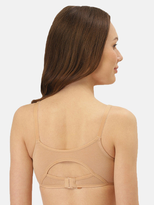 Inner Sense Sea Green & Nude-Coloured Solid Non-Wired Non Padded Maternity Bra Set of 3