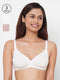 Inner Sense Nude-Coloured & White Solid Non-Wired Non Padded Set of 3 Maternity Bra