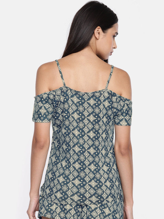 Inner Sense Women Organic Cotton Antimicrobial Sleep PJ Top