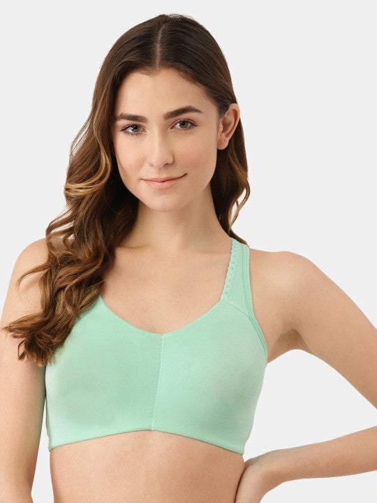 Inner Sense Pack of 2 Sea Green Antimicrobial Low Impact Lounge Bra