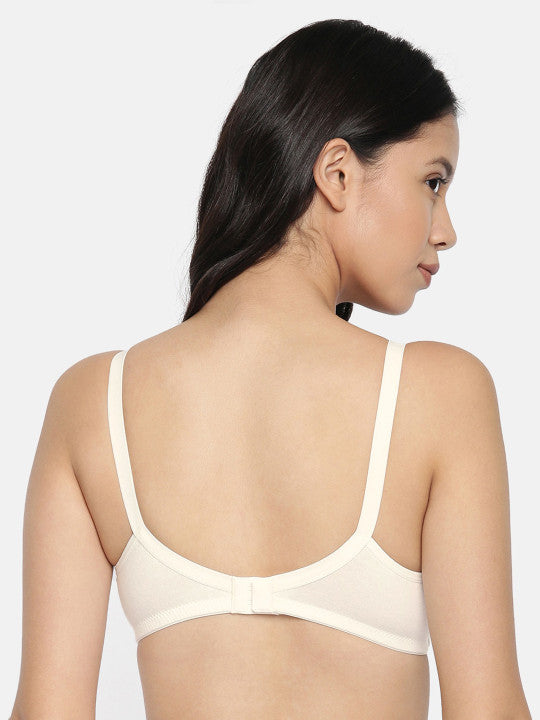 Inner Sense Pack of 3 Sea Green & Beige Solid Non-Wired Non Padded Maternity Bra