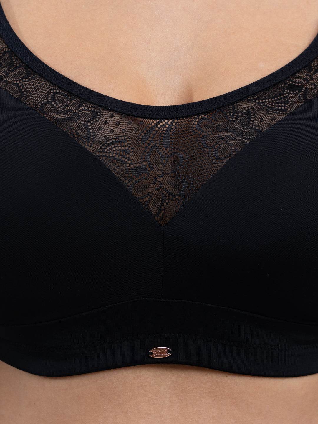 Elegant Full Coverage Padded Bra and Mid-Rise Lace Brief Set