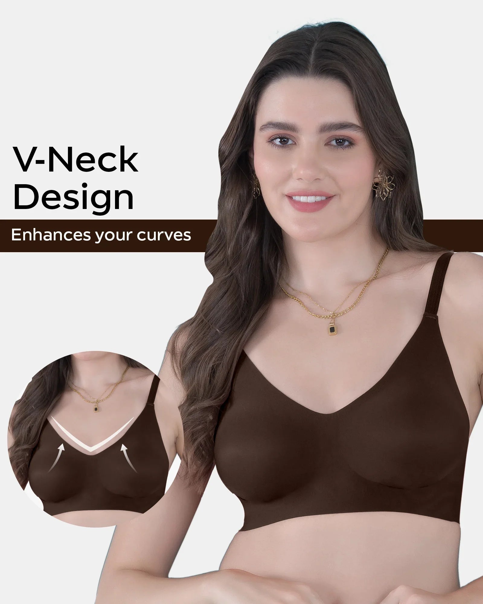 Invisi-Fit :- No Show Seamless Padded Bra (TW-SB-968)