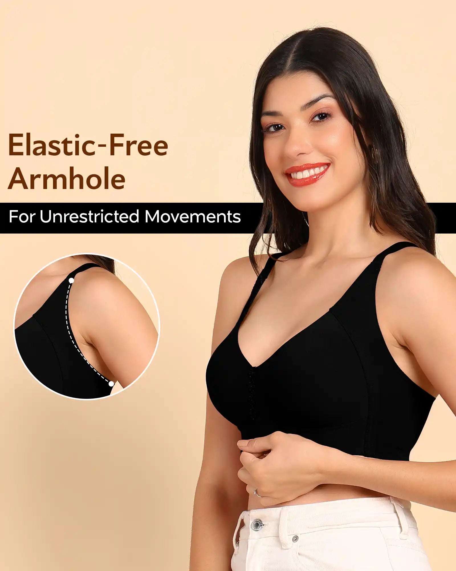 Tweens Invisi-Fit M-Frame Non-Padded Cotton Bonded Seamless Minimiser (TW-SB-9303)