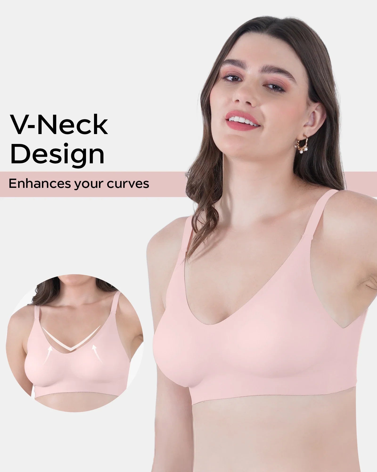 Invisi-Fit :- No Show Seamless Padded Bra (TW-SB-968)