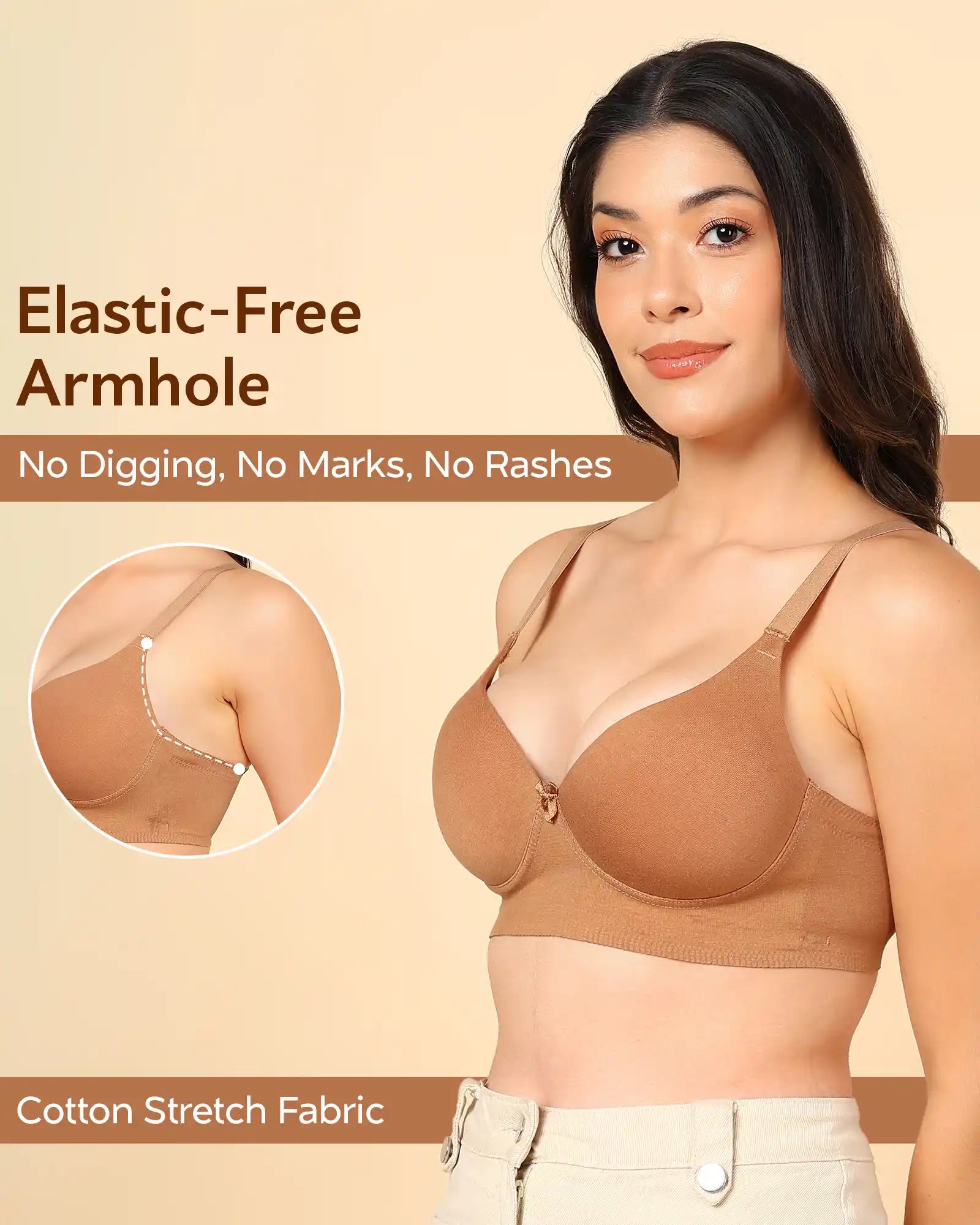 Tweens Invisi-Fit Cotton Bonded Seamless Maximiser Bra (TW-SB-97015)