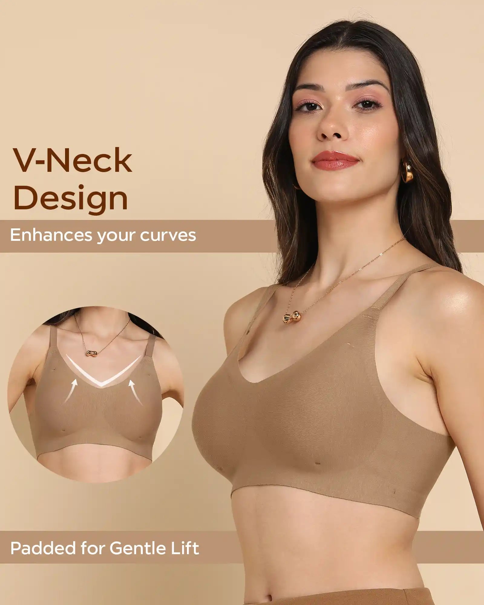 Tweens Invisi-Fit Cotton fabric Lightly Padded Bra (TW-938-1PC)