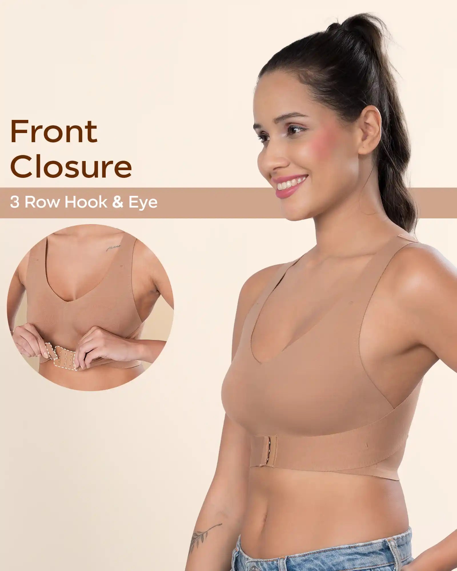 Tweens Invisi-Fit Cotton Bonded Seamless Non-Padded Invisi-Gym Bra