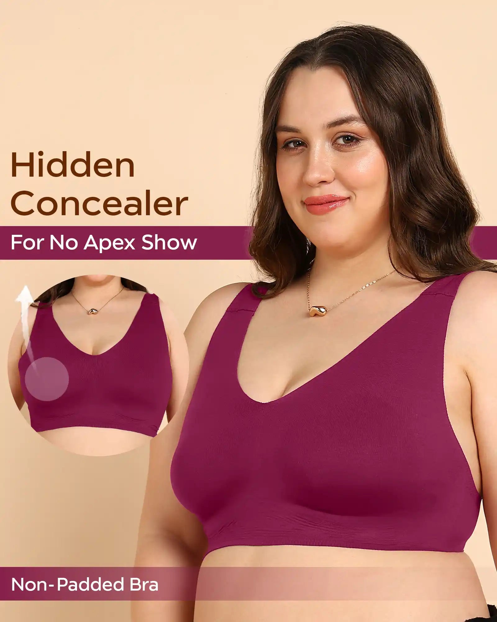 Tweens Invisi-Fit Cotton Fabric Non-Padded Bra (TW-935-1PC)