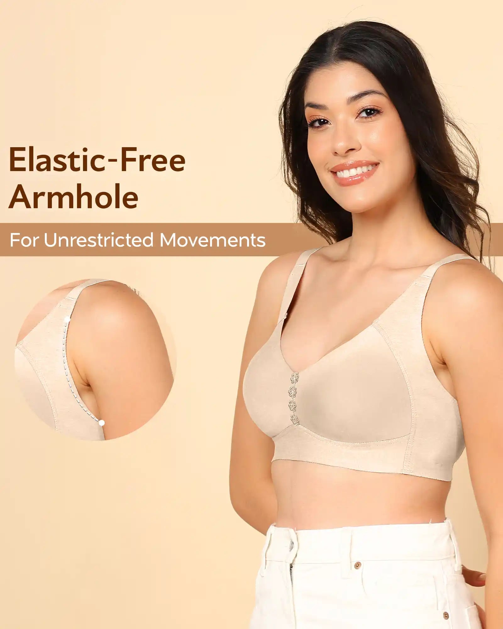 Tweens Invisi-Fit M-Frame Non-Padded Cotton Bonded Seamless Minimiser (TW-SB-9303)