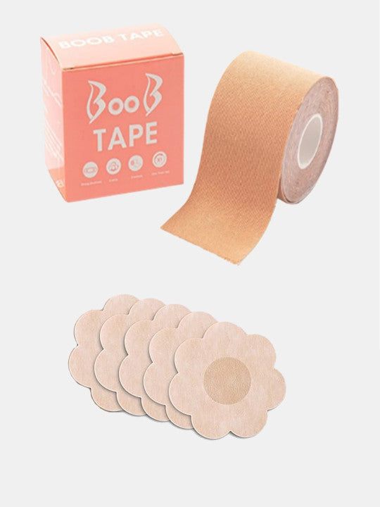 Inner Sense Set of 2 Body Tape With 5 Disposable Nipple Pasties