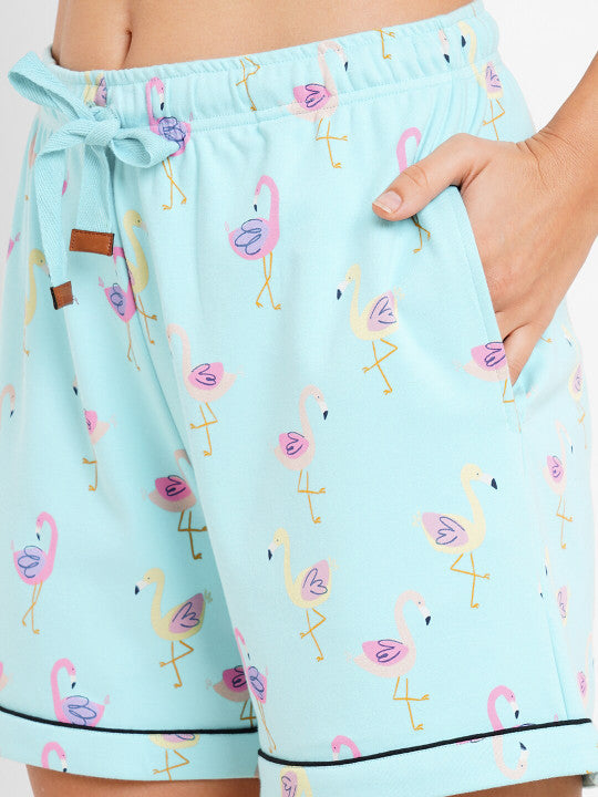 Inner Sense Conversational Printed Organic Cotton Night Suit Image 3