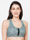 Inner Sense Green & Black Animal Bra Full Coverage