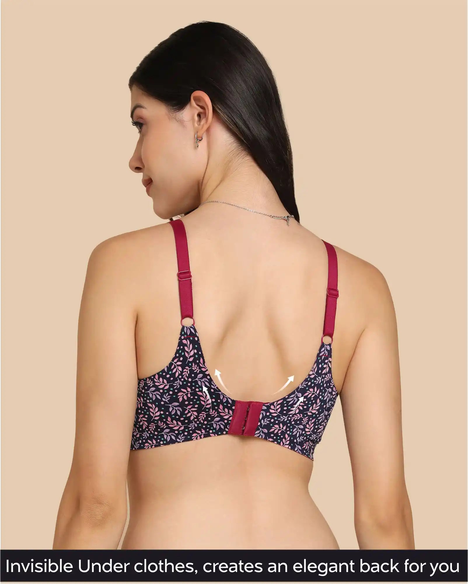 Tweens Invisi-Fit Cotton Feel Printed Bonded Seamless Bra(TW-SB-PRINTED )