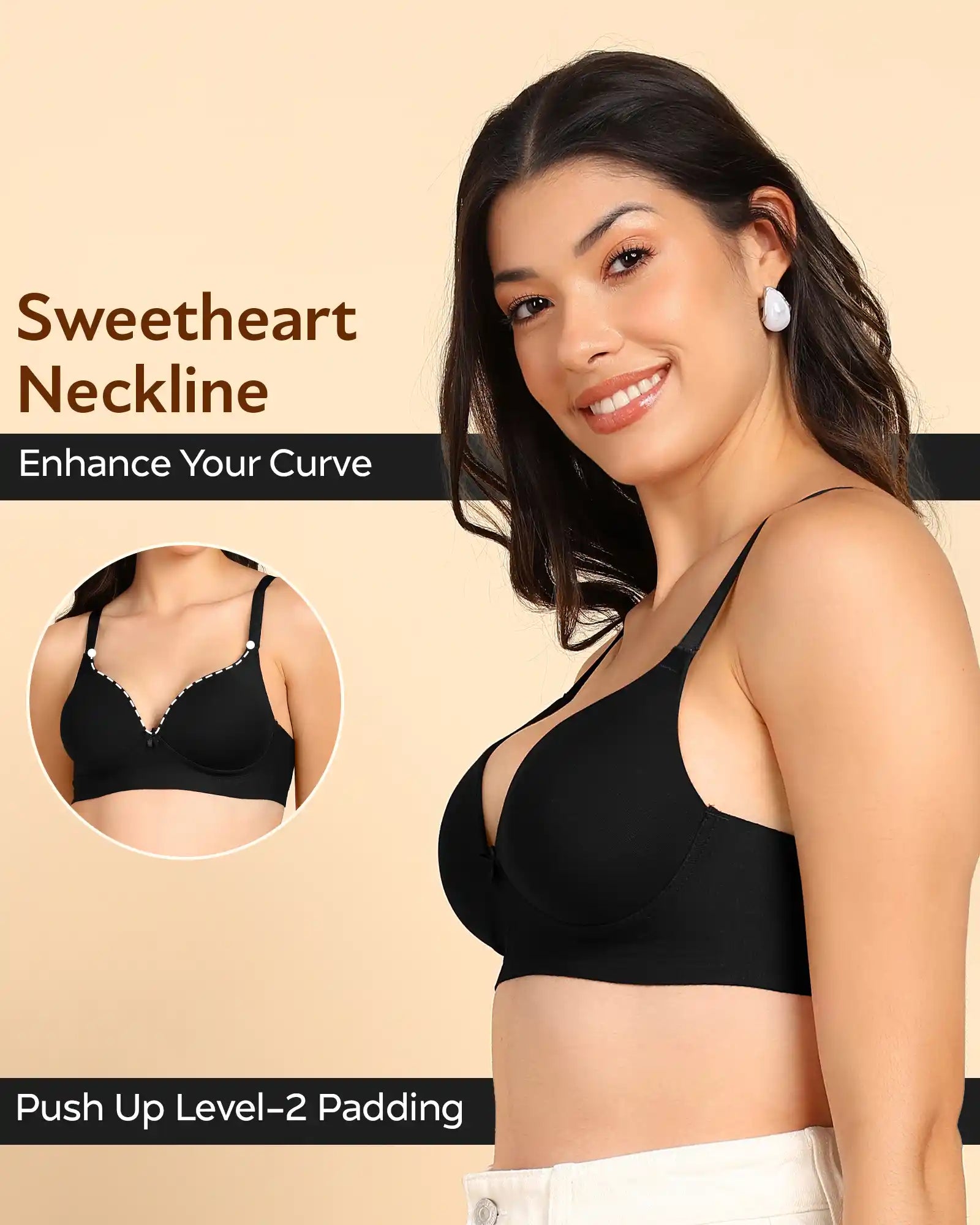 Tweens Invisi-Fit Cotton Bonded Seamless Maximiser Bra (TW-SB-97015)