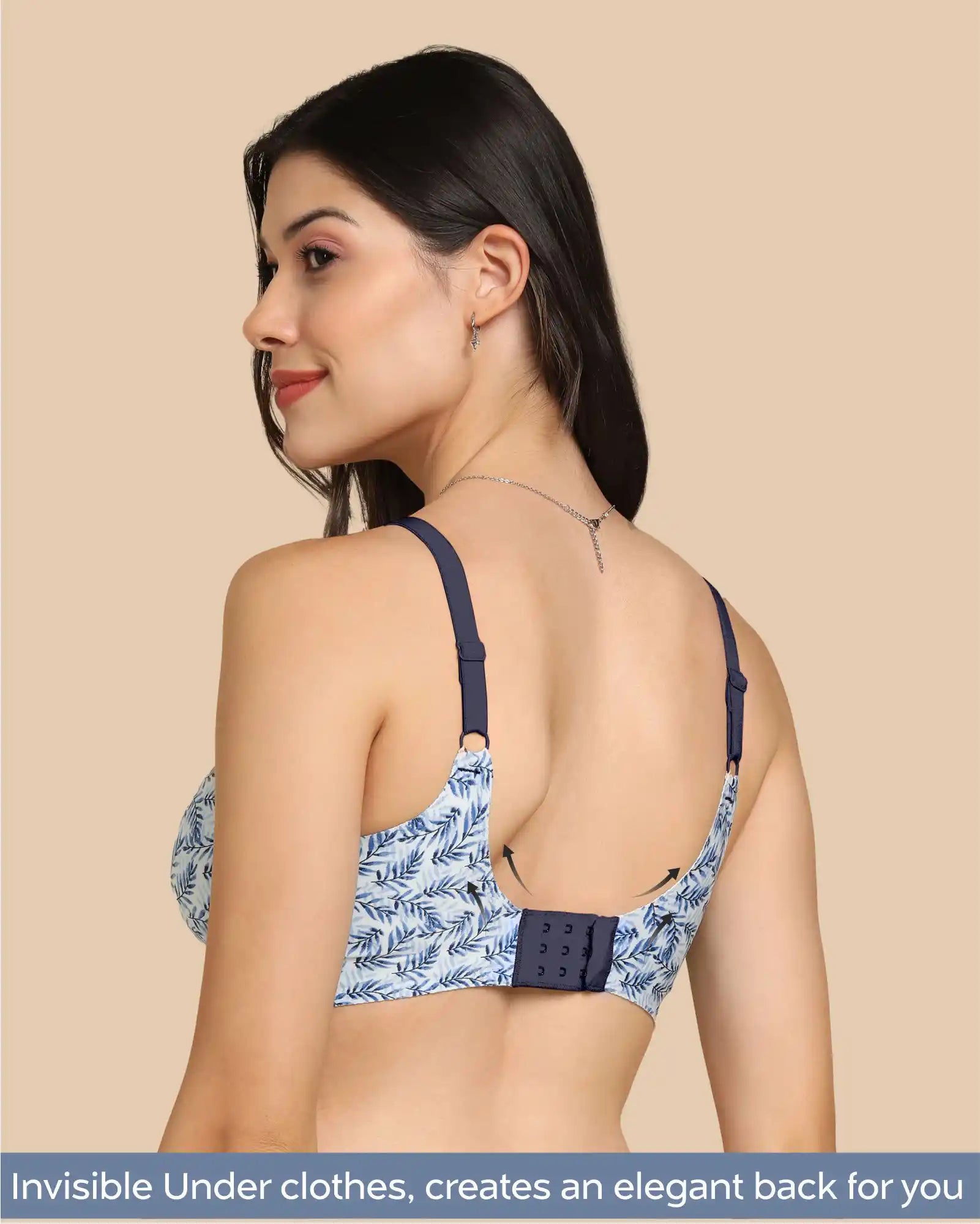 Tweens Invisi-Fit Cotton Feel Printed Bonded Seamless Bra(TW-SB-PRINTED )