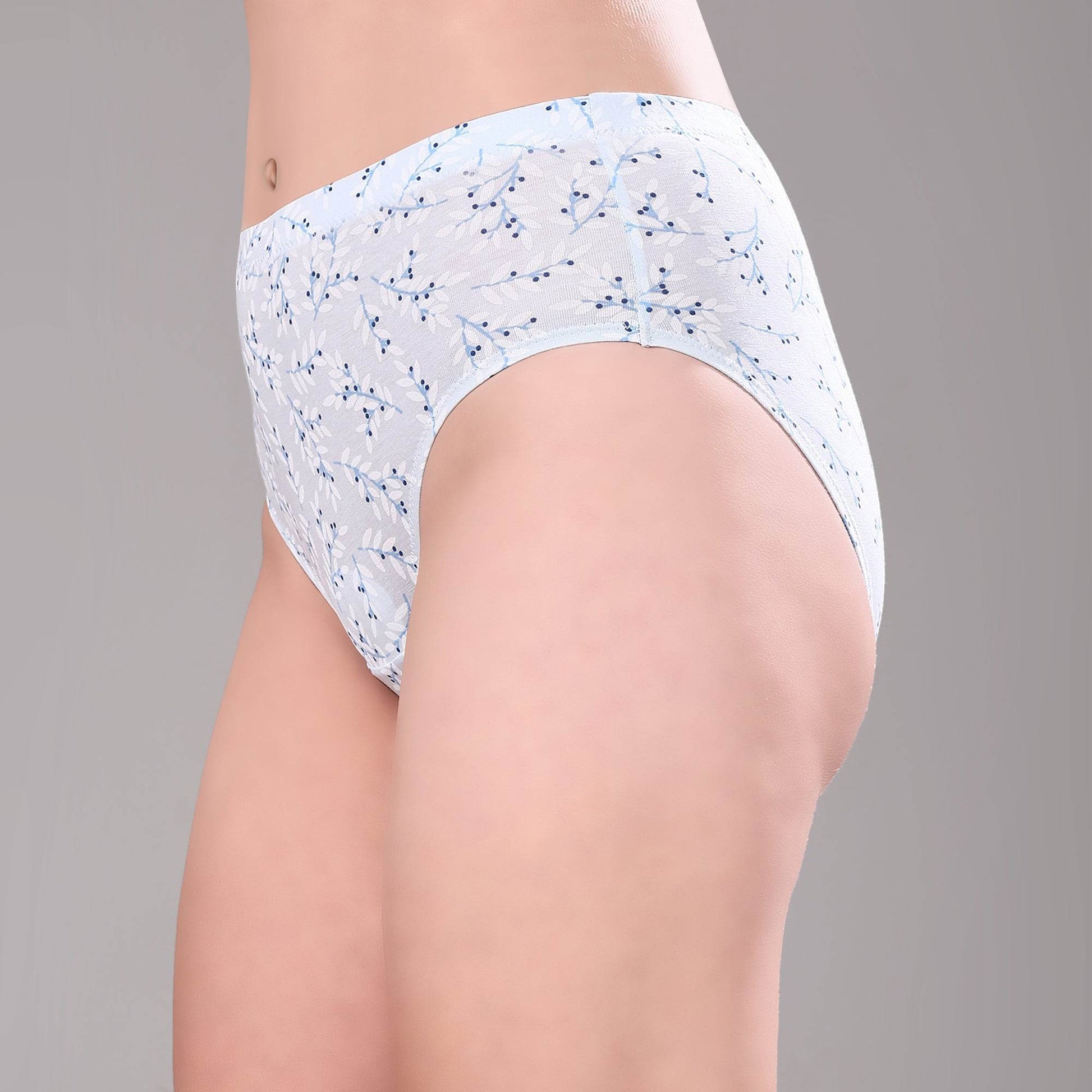 Premium High Rise Full Coverage Printed Stretch Cotton Hipster Panty - Pack of 3 for Ultimate Comfort & Style