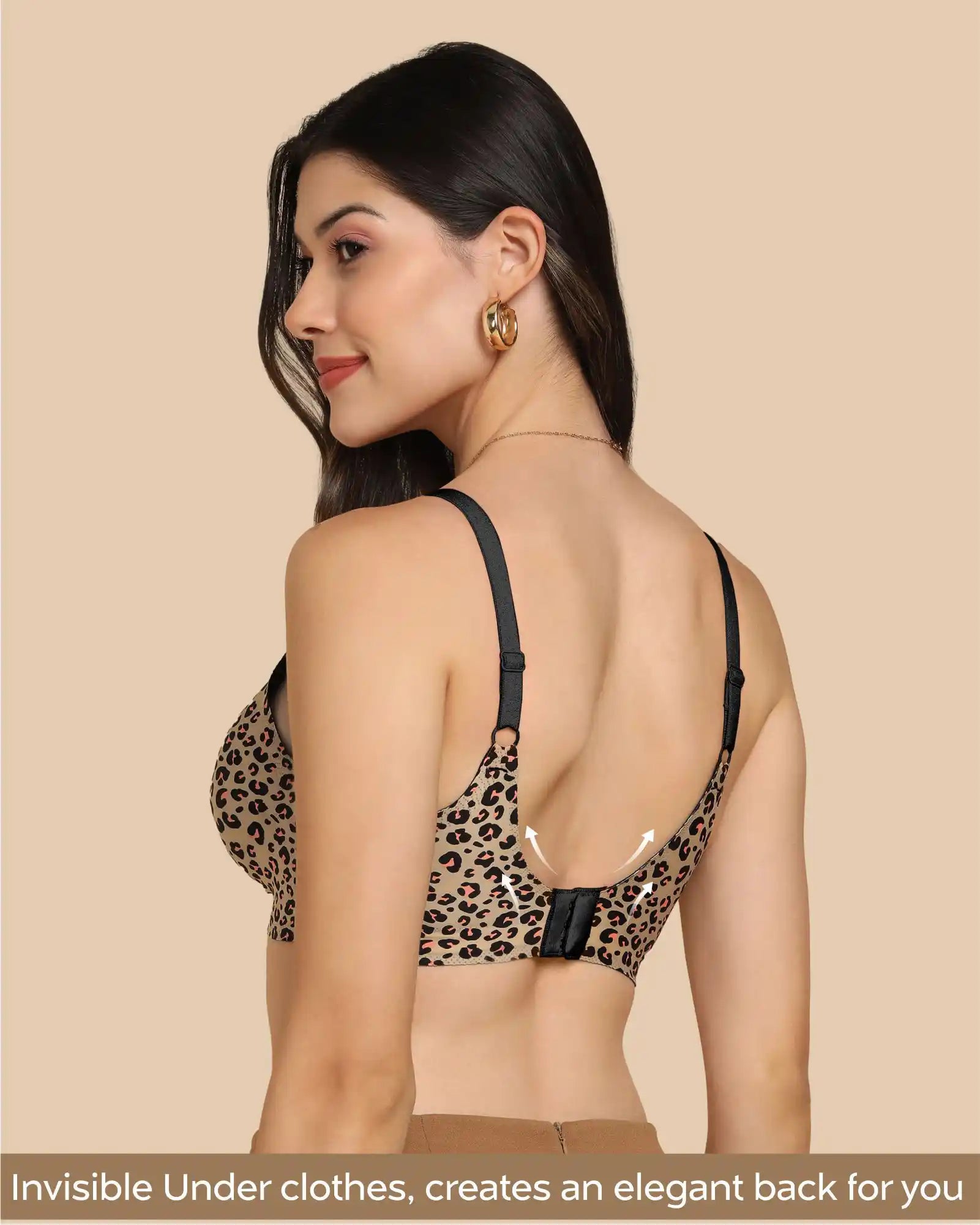 Tweens Invisi-Fit Cotton Feel Printed Bonded Seamless Bra(TW-SB-PRINTED )
