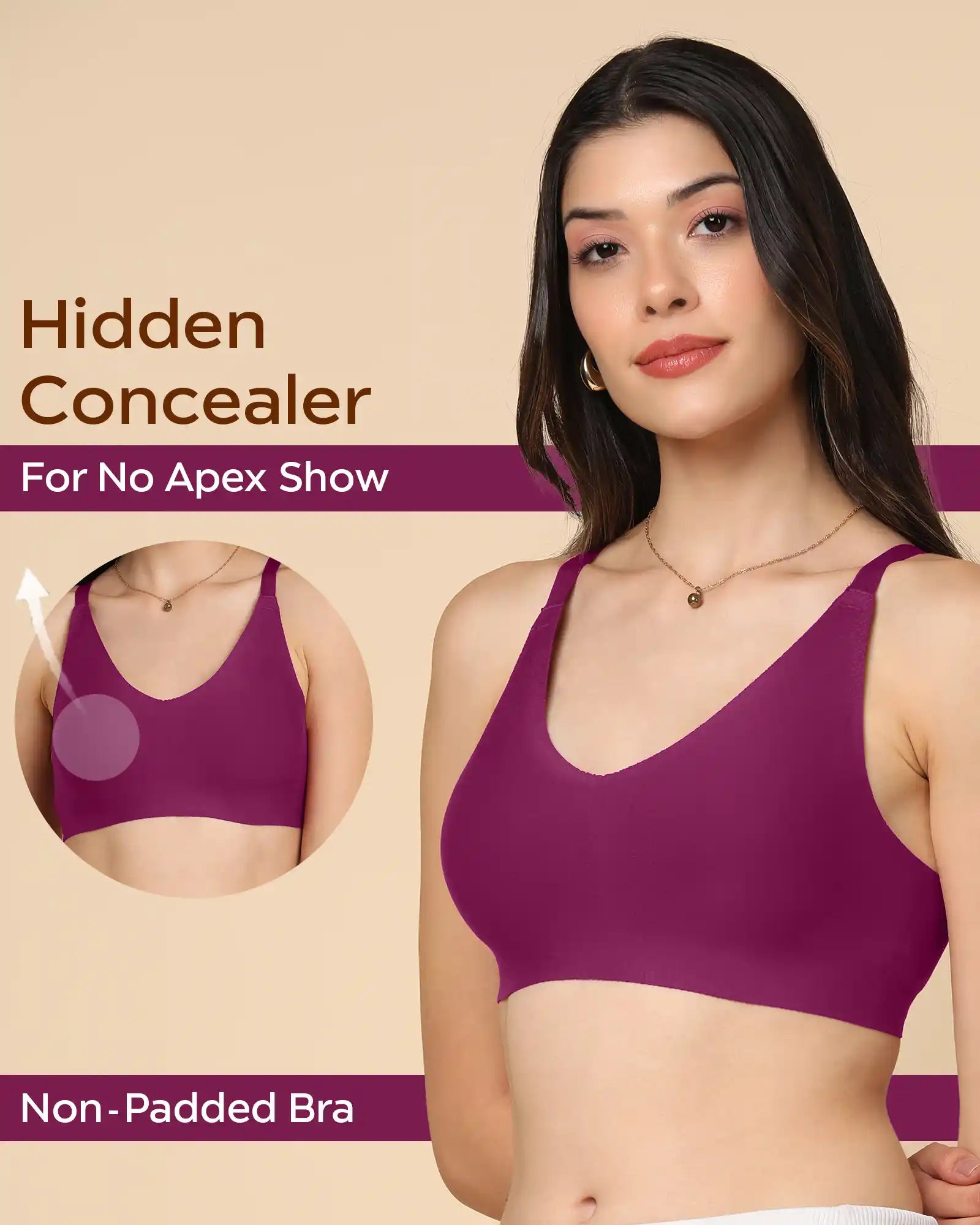 Tweens Invisi-Fit Cotton Fabric Non-Padded Bra (TW-935-1PC)